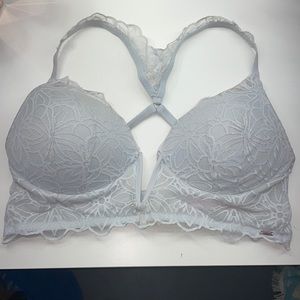 Sexy pink lace bra perfect for halter tops
